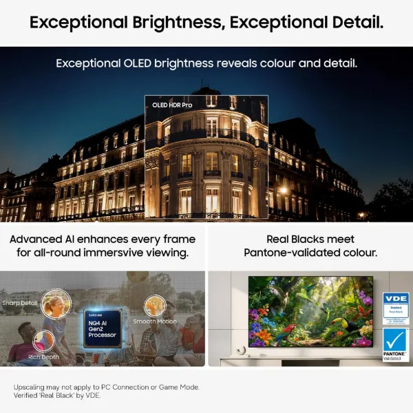 Samsung QE55S95HFTXXU 55" OLED Glare Free Vision AI Smart TV_screen