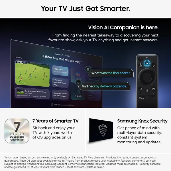 Samsung UE50M70HAKXXU 50" 4K Mini LED Vision AI Smart TV_smart