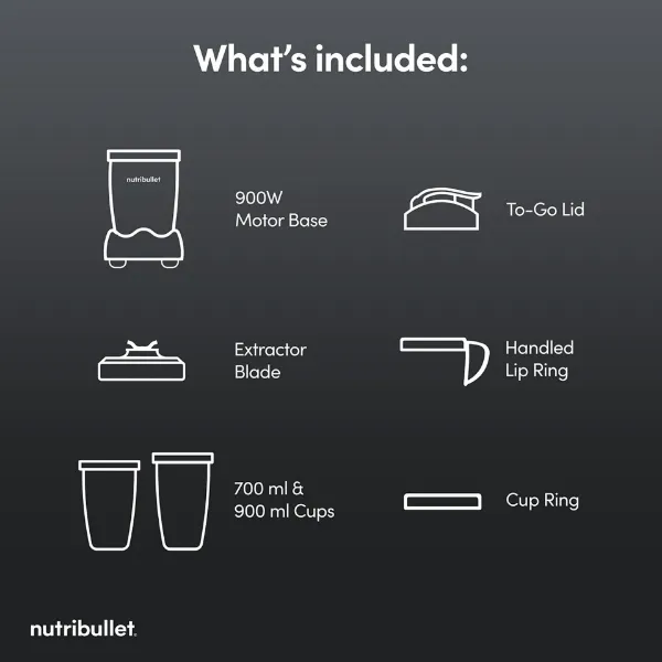 Nutribullet 02777 (NBG-200) McLaren Mastercard F1 Team Portable Blender - Grey_contents 2