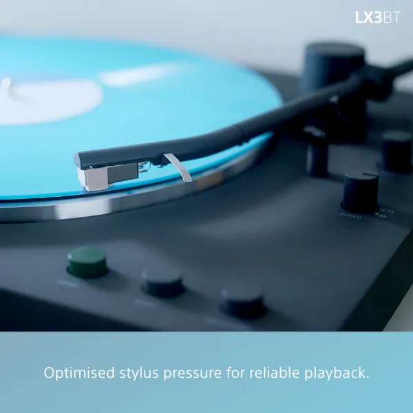 Sony PSLX3BT.CEK Wireless Bluetooth Turntable with Auto Playback - Dark Grey_close up