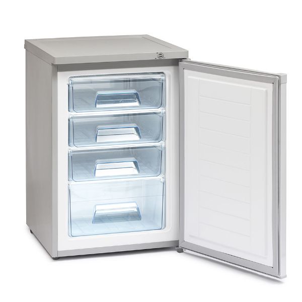 RHZ552ES Undercounter Fridge & Icebox – Silver_open
