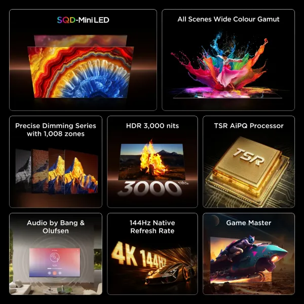 TCL 55C8L-UK 55" 4K Ultra HD QD-Mini LED Google TV_features