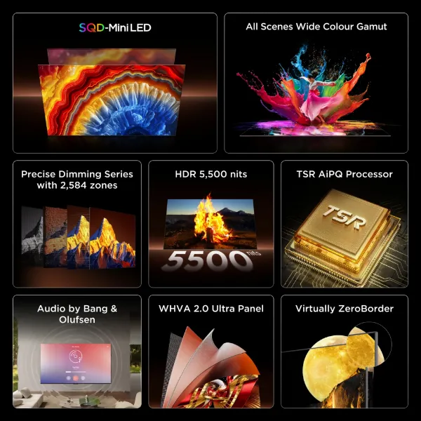 TCL 75C8L-UK 75" 4K Ultra HD QD-Mini LED Google TV_features