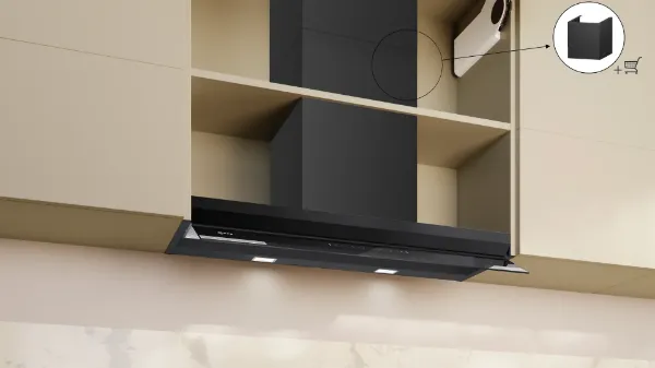 Neff D98XET2S0B Integrated Design Hood in Matt black 