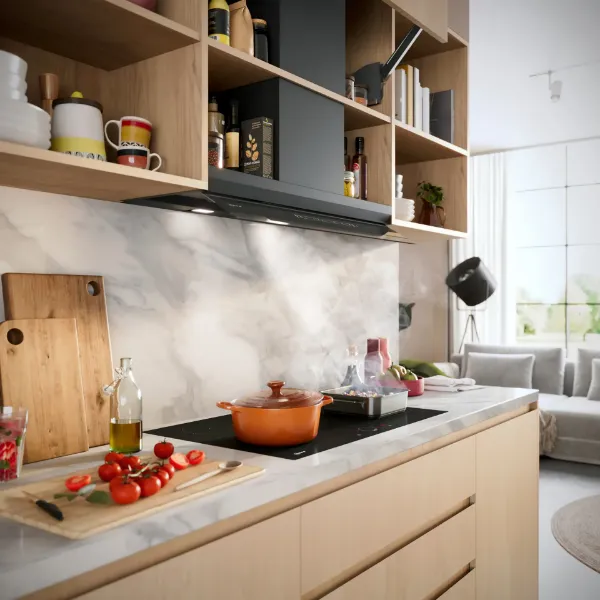 Neff D98XET2S0B Integrated Design Hood in Matt black 