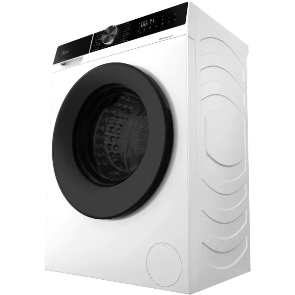 Hoover HGWD 485SB8C-80 Washer Dryer, 8kg/5kg, 1400 Spin, White, D Rate_side
