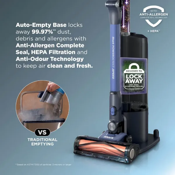 Shark IA3241UKT Phoenix AED Cordless Vacuum - Black_auto empty