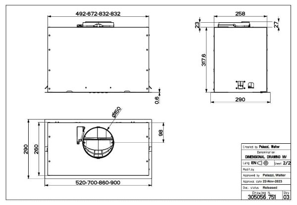 Faber Inca Lux 3.0 EVO X 52cm Integrated Canopy Cooker Hood_diagram