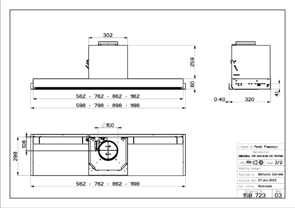 Faber In-Nova Premium EV8+ X 120cm Integrated Cooker Hood_diagram