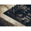 Haier HAVG6BF4TBPB Series 4 Gas on Glass Hob - Black - 4 Rings_side