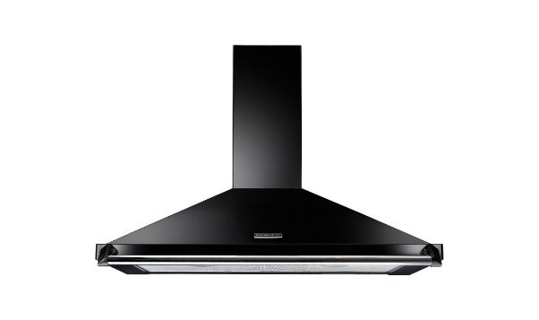 Rangemaster 134360 90cm Classic Chimney Cooker Hood in Black and Chrome - RCLAHDC90BL/C_main