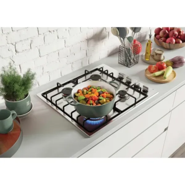 Hoover HHW6LK3X H-Hob 300 Gas Hob - Stainless Steel - 4 Burners_view