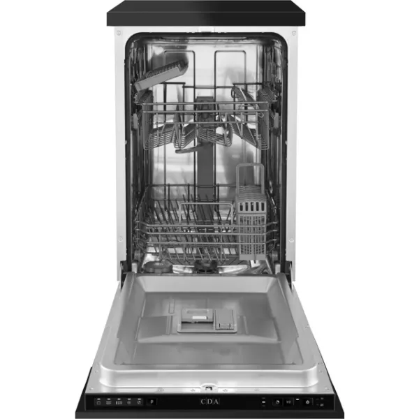 CDA SCD4509 Fully Integrated 45cm Dishwasher_Open Door View