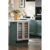 CDA CFWC624SS 60cm Freestanding Undercounter Dual Zone Wine Cooler_Installed Kitchen View