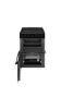 CDA CFD600MB 60cm Dual Fuel Double Oven Cooker in Matte Black_Open Door View