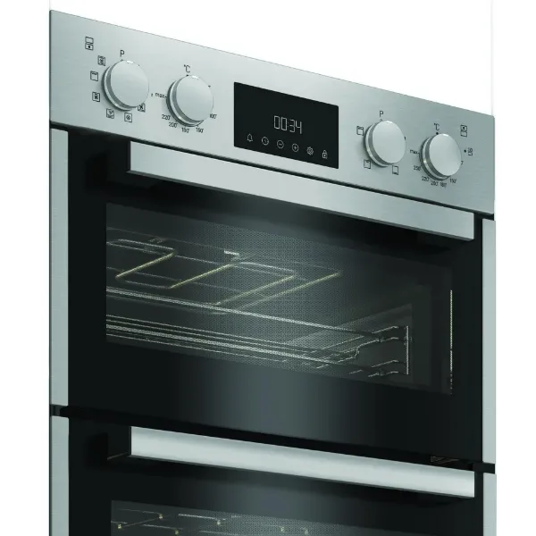 Hotpoint DIH82DIX 59.4cm Built In Electric Double Oven - Stainless Steel