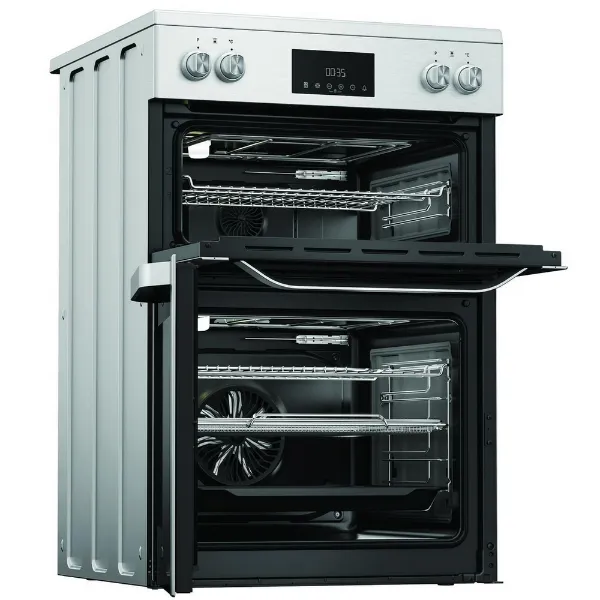 Hotpoint HDME6VDC2AX 60cm Double Oven Electric Cooker with Ceramic Hob - Stainless Steel