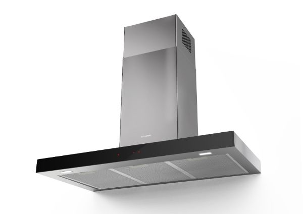 Picture of Faber Stilo Glass Smart A60 Stainless Steel/Black Glass 60cm Wall Mounted Cooker Hood
