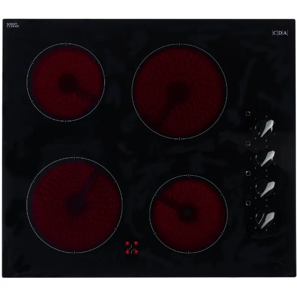CDA HC6212FR 4 Zone Ceramic Hob_Top View