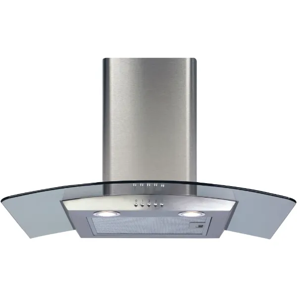 CDA ECP72SS Curved Glass Cooker Hood_Front View