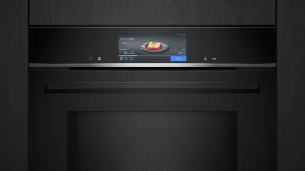 Siemens HM778GMB1B Built In Oven With Microwave Function In Black