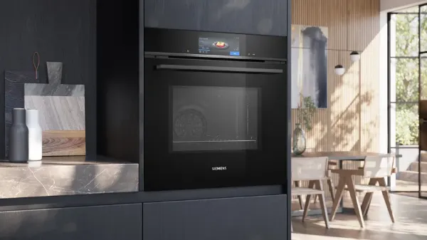 Siemens HM778GMB1B Built In Oven With Microwave Function In Black
