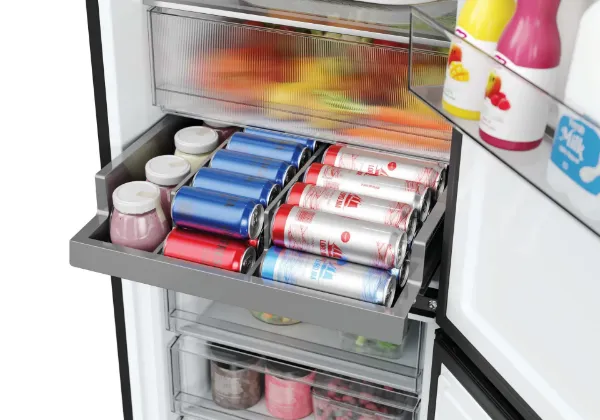 Hoover HONCQ3T518ENTK total No Frost Fridge Freezer - Black_in use