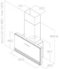 Elica SUPER-PLAT-AT-B 80cm Wide Wall Mounted Hood – Black – A++ Rated_diagram