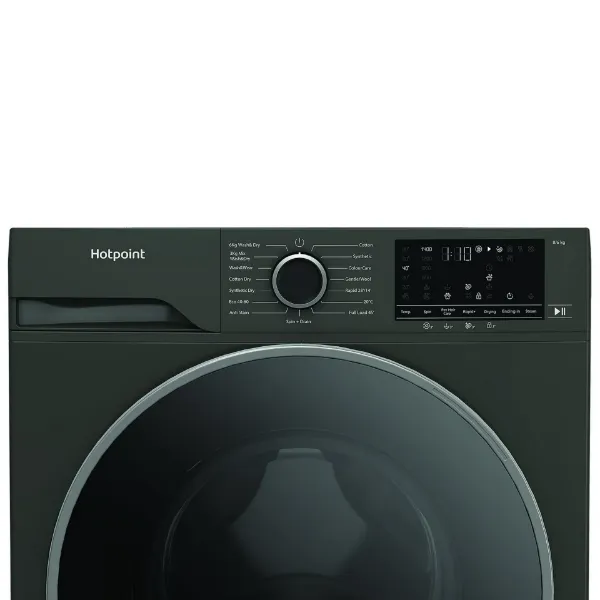 Hotpoint HBD8680GANTISTAINUK 8kg 1400 Spin Washing Machine - Graphite