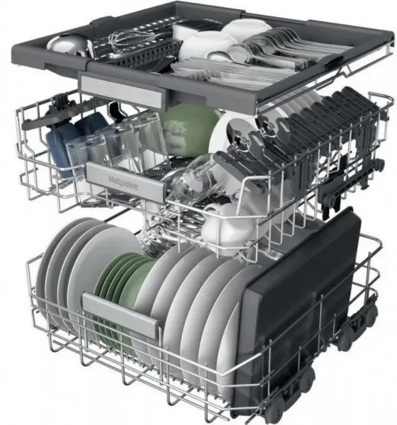 Hotpoint H7FHS41UK Dishwasher - White - 15 Place Settings
