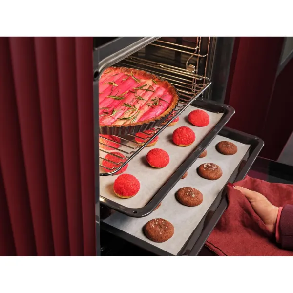 AEG OU5PB40XK 59.6cm Built In Electric Single Oven - Black_in use