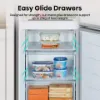 Hisense RB395N4BCE 60/40 Total No Frost Fridge Freezer - Stainless Steel_drawers