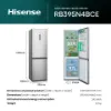 Hisense RB395N4BCE 60/40 Total No Frost Fridge Freezer - Stainless Steel_dimensions