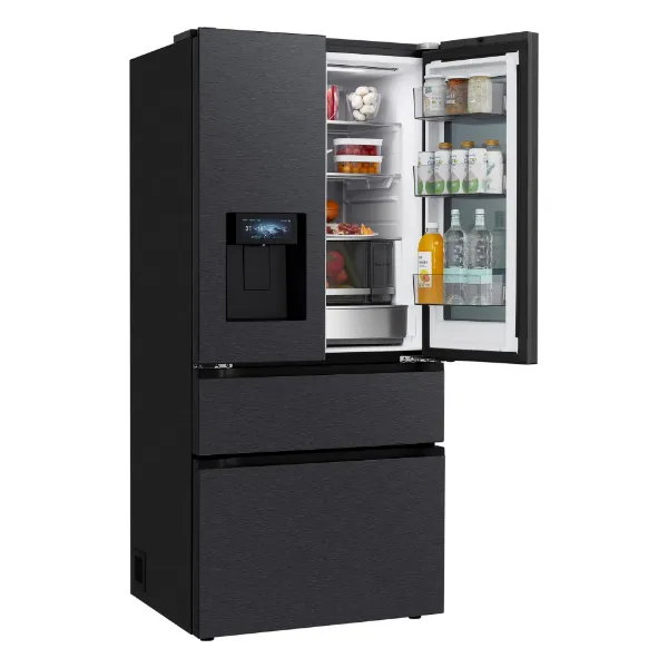 LG GMGS50DEEP 550L No Frost American Style French Door InstaView Fridge Freezer - Black