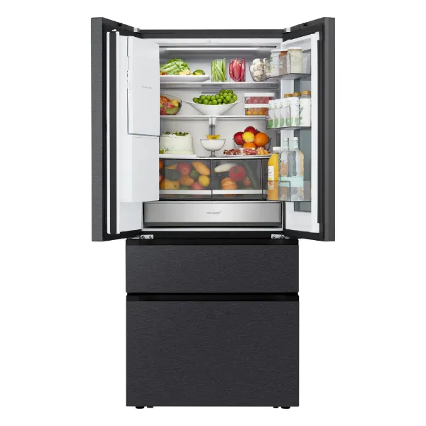 LG GMGS50DEEP 550L No Frost American Style French Door InstaView Fridge Freezer - Black