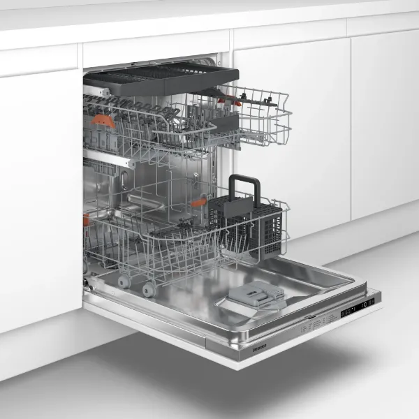 Blomberg LDV52420 Integrated Full Size Dishwasher with Hygiene+ 15 Place Settings_room view open