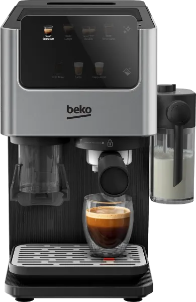 Beko CED7524X Espresso Machine with Integrated Grinder and Milk Cup - Silver_main