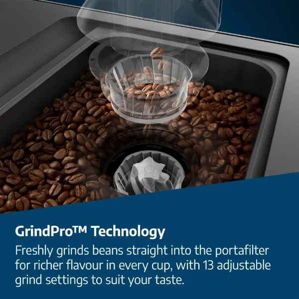 Beko CED7524X Espresso Machine with Integrated Grinder and Milk Cup - Silver_grindpro 