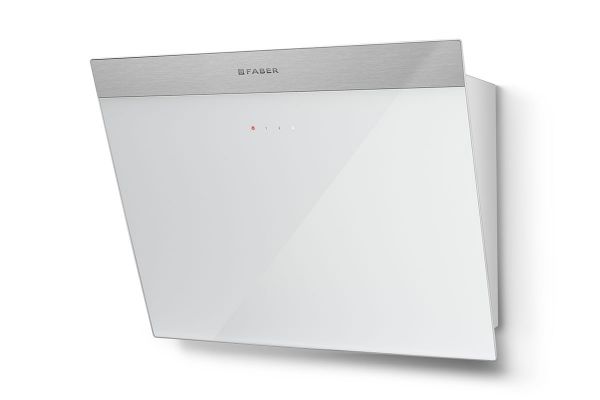 Faber Daisy B EG6 A55 White Glass 55cm Wall Mounted Cooker Hood_front