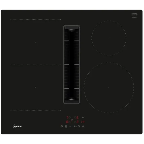 Neff V56NBS1L0 Induction hob with integrated ventilation system in black_front
