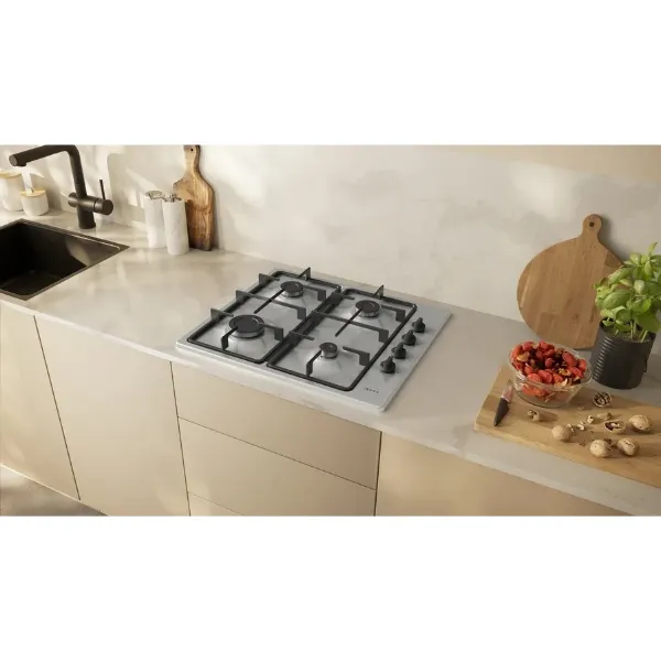 Neff T26BKP6N0 Gas hob in stainless steel_installed