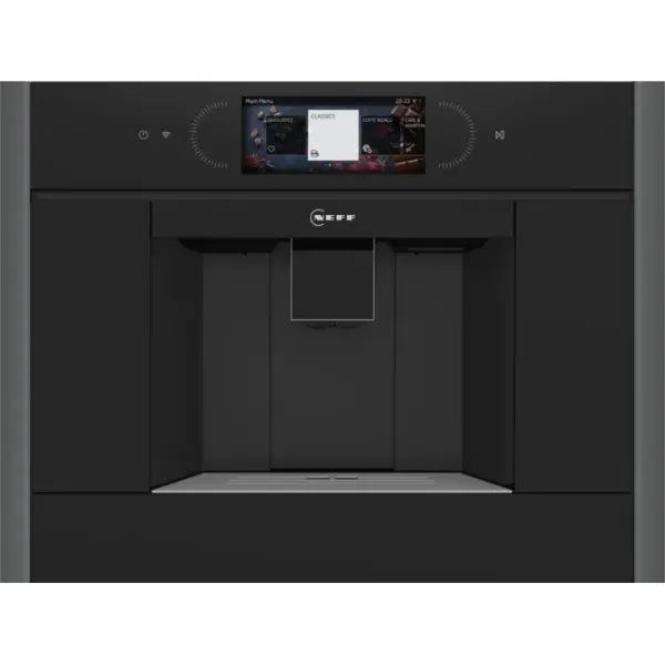 Siemens CM736G1B Built-in compact oven with microwave function in black_front