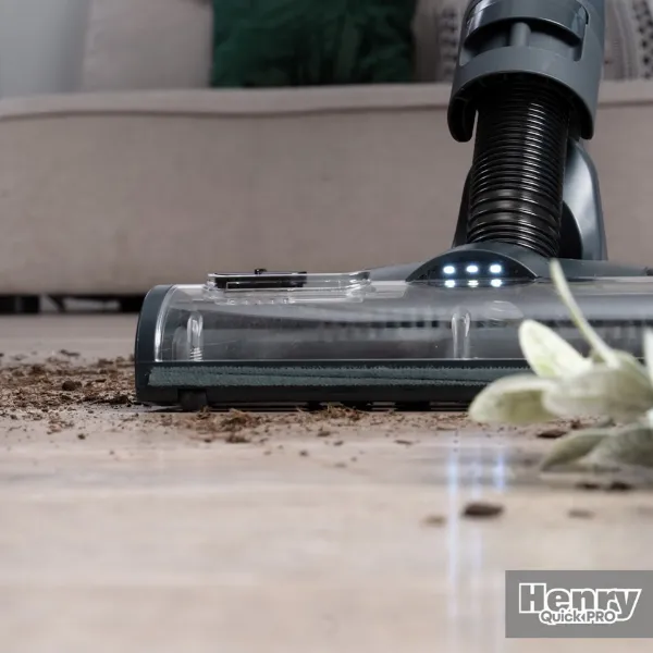 Numatic Henry Quick Pro Cordless Dry Vacuum Cleaner - Grey_floor 2