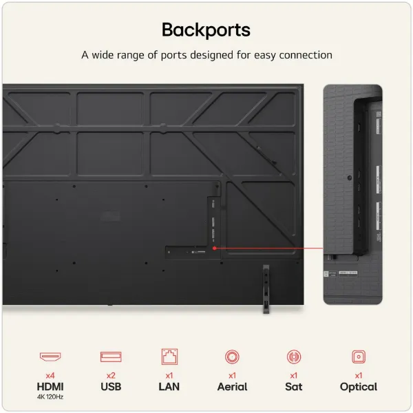 LG 98NU900B6LB.AEKQ 98" 4K QNED AI Smart TV_backports