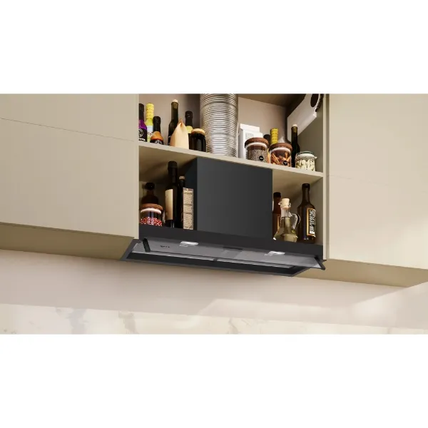 Neff D85XCC2S0B Integrated Design Hood in Matt Black _above