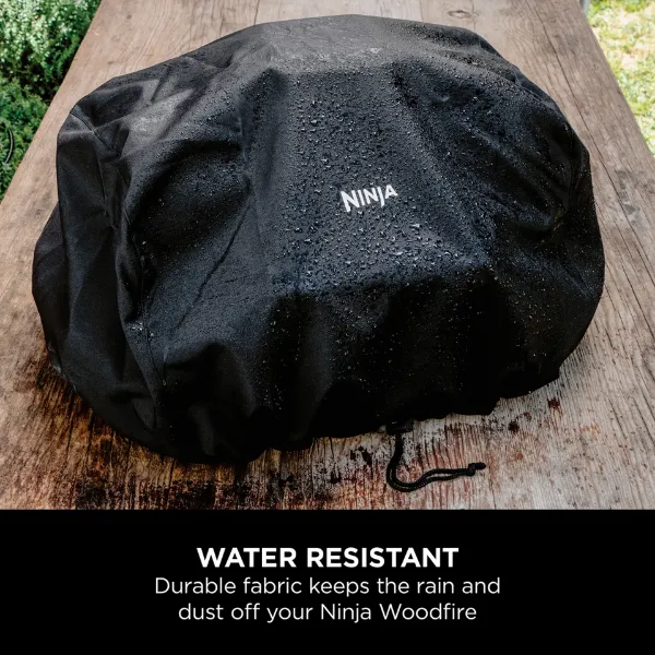Ninja OG703UK Outdoor Woodfire Electric BBQ Grill & Smoker with Cover - Black_water resistant