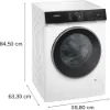 Siemens WG56H2A9GB Washing machine front loader in white_dimensions