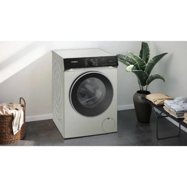 Siemens WG56H2AXGB Washing machine front loader in silver inox_closed