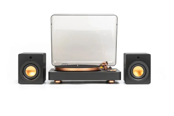Mitchell Acoustics uStream Groove Turntable with Speakers_open 2