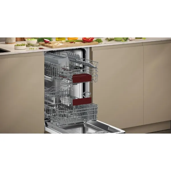 Neff S875HKX32G Fully-integrated dishwasher_open
